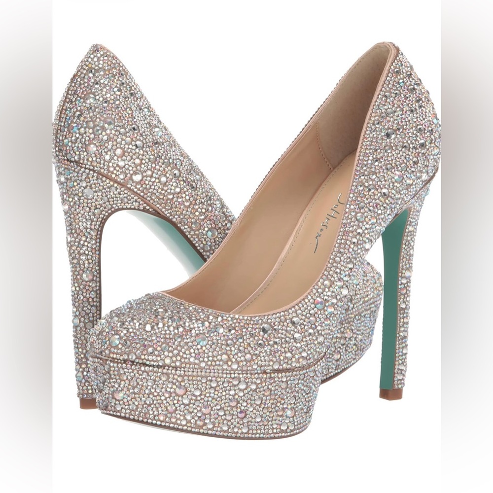 Betsy Johnson Rhinestone Platforms 8.5 *NEW IN BOX*